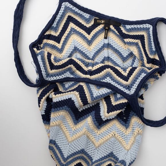 Maje Crochet Knit Maxi Dress - Picture 7 of 10